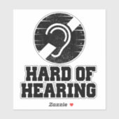 Sticker Symbole de la surdité et de la malentendante (Feuille)