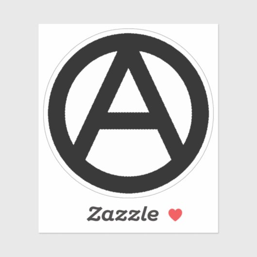 Sticker Symbole de l'anarchie (Feuille)