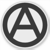 Sticker Symbole de l'anarchie (Devant)