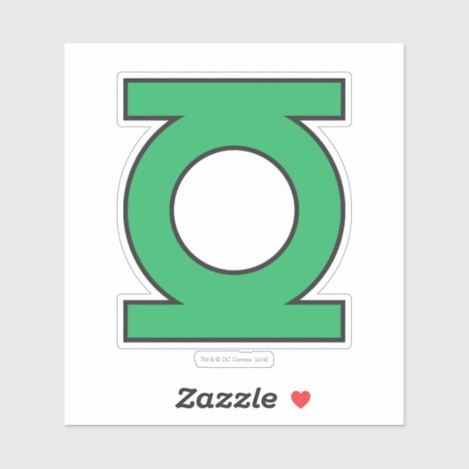 Sticker Symbole de lanterne verte (Feuille)