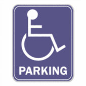 Sticker Symbole de l'autocollant pour fauteuil roulant - H (Devant)
