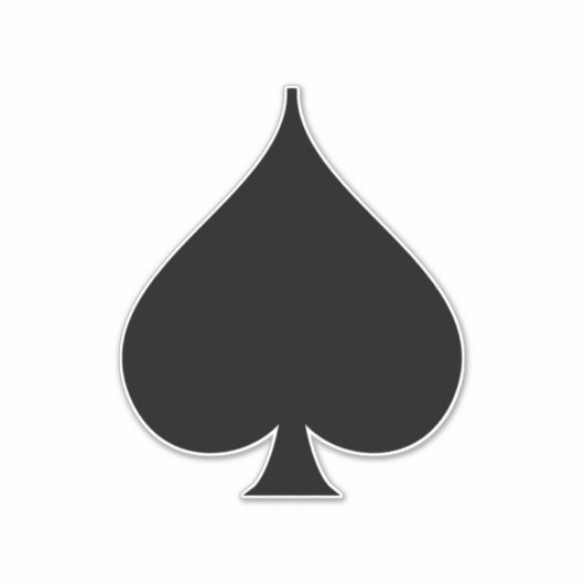 Sticker Symbole de l'épée noire (Devant)