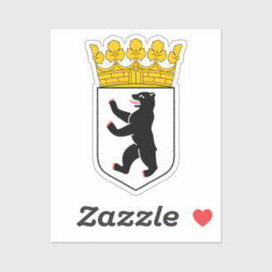 Sticker Symbole de l'ours de Berlin