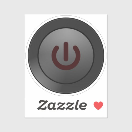 Sticker Symbole de mise hors tension (Feuille)