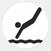 Sticker Symbole de plongée (Devant)