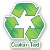 Sticker Symbole de recyclage (Devant)