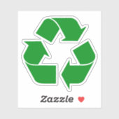 Sticker Symbole de recyclage - Vert (Feuille)