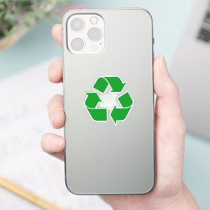 Sticker Symbole de recyclage vert