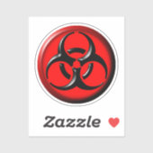 Sticker Symbole de toxicité biohazard (Feuille)