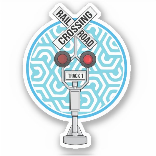 STICKER SYMBOLE DE TRAIN TRAVERSANT MAIN (Devant)