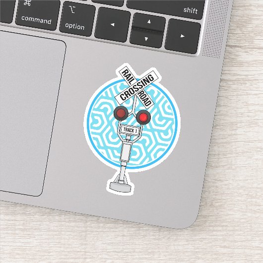 STICKER SYMBOLE DE TRAIN TRAVERSANT MAIN (Détail)