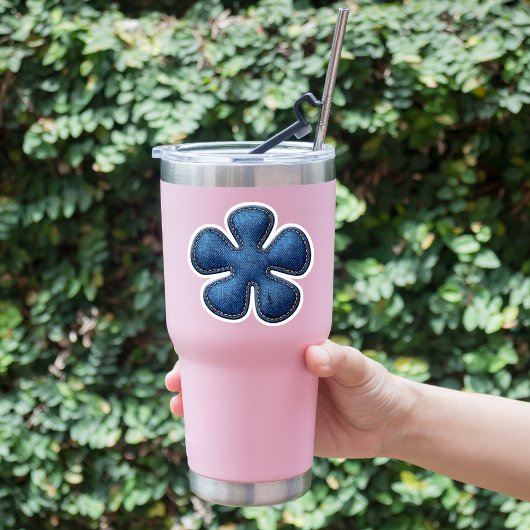 Sticker Symbole Denim Blue Jean Asterisk