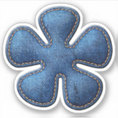 Sticker Symbole Denim Blue Jean Asterisk (Devant)