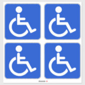 Sticker Symbole désactivé bleu (Feuille)