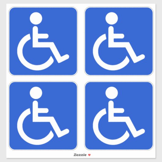 Sticker Symbole désactivé bleu (Feuille)