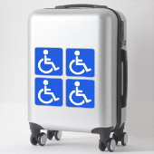 Sticker Symbole désactivé bleu (Sur valise)