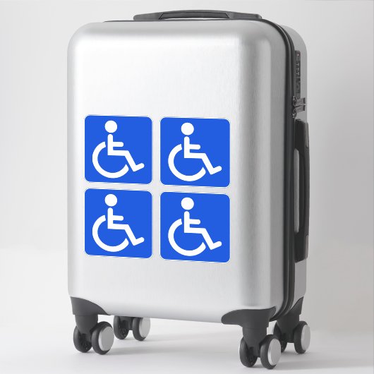 Sticker Symbole désactivé bleu (Sur valise)