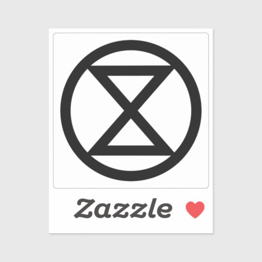 Sticker Symbole d'extinction (Feuille)