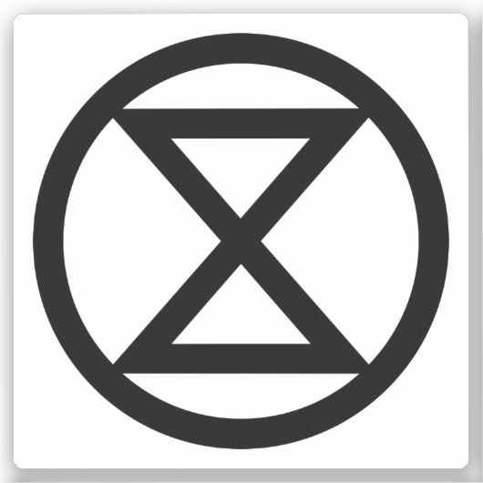 Sticker Symbole d'extinction (Recto)