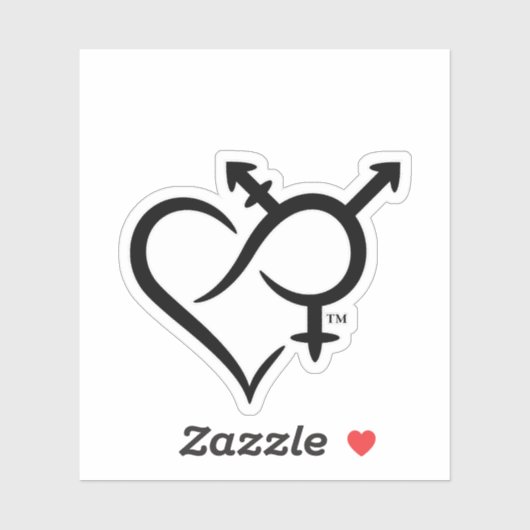 Sticker Symbole d'inclusion et d'amour (Feuille)