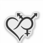 Sticker Symbole d'inclusion et d'amour (Devant)