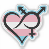 Sticker Symbole d'inclusion et d'amour (Devant)