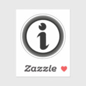 Sticker Symbole d'information (Feuille)