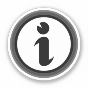 Sticker Symbole d'information