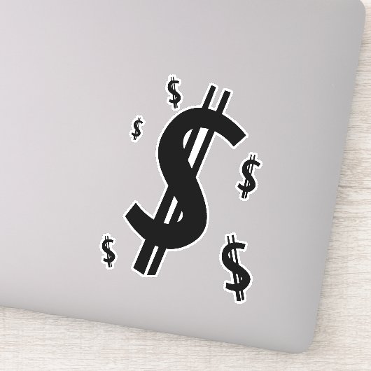 Sticker Symbole dollar (Détail)
