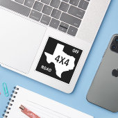 Sticker Symbole du camion Texas Off Road (Ordinateur portable avec iPhone)