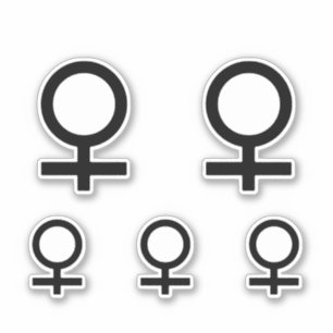 Sticker Symbole du genre féminin