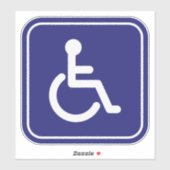 Sticker Symbole du véhicule en fauteuil roulant pour perso (Feuille)
