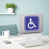 Sticker Symbole du véhicule en fauteuil roulant pour perso (Ordinateur portable sur le bureau)
