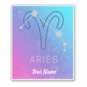 Sticker SYMBOLE Étoile Zodiaque Aries Horoscope Constellat (Devant)