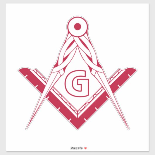 Sticker Symbole franc-maçonnerie (Feuille)