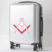 Sticker Symbole franc-maçonnerie (Sur valise)