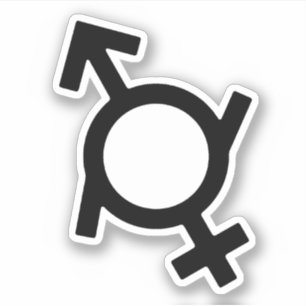 Sticker Symbole genre fluide