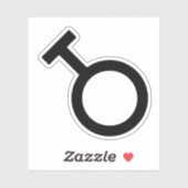 Sticker Symbole genre Travesti (Feuille)