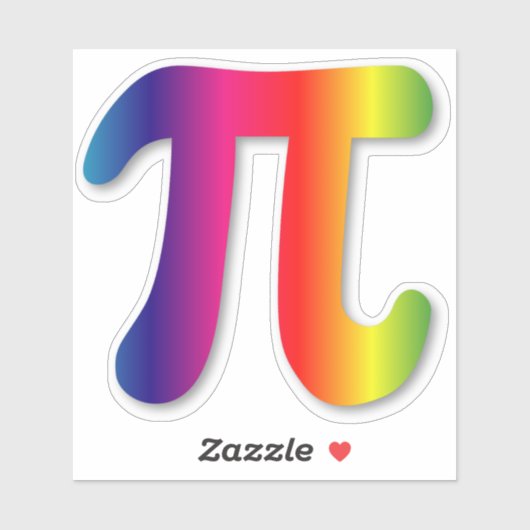 Sticker Symbole gras Pi (Feuille)