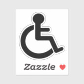 Sticker Symbole Handicap (Feuille)