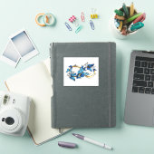 Sticker Symbole infini de papillons Morpho bleus (Couverture iPad)