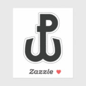Sticker Symbole Kotwica (Feuille)