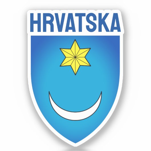 Sticker Symbole le plus ancien - Croatie (Recto)