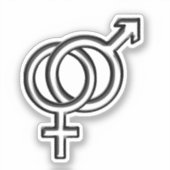 Sticker Symbole masculin et féminin (Recto)