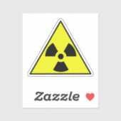 Sticker Symbole nucléaire (Feuille)