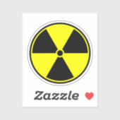 Sticker Symbole nucléaire (Feuille)