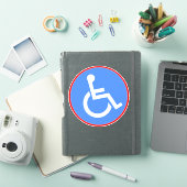 Sticker Symbole pour fauteuil roulant - Bleu désactivé (Couverture iPad)