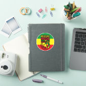 Sticker Symbole Reggae et Paix avec citations positives (Couverture iPad)
