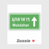 Sticker Symbole routier de Mukdahan ⚠ Thaïlande ⚠ (Feuille)