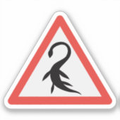 Sticker SYMBOLE ROUTIER Nessie Loch Ness Plesiosaurus (Recto)